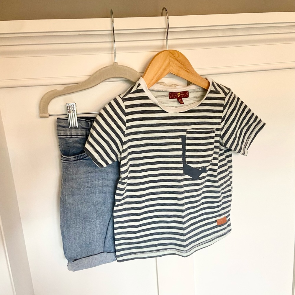 7 for all mankind Shorts and Tee Set